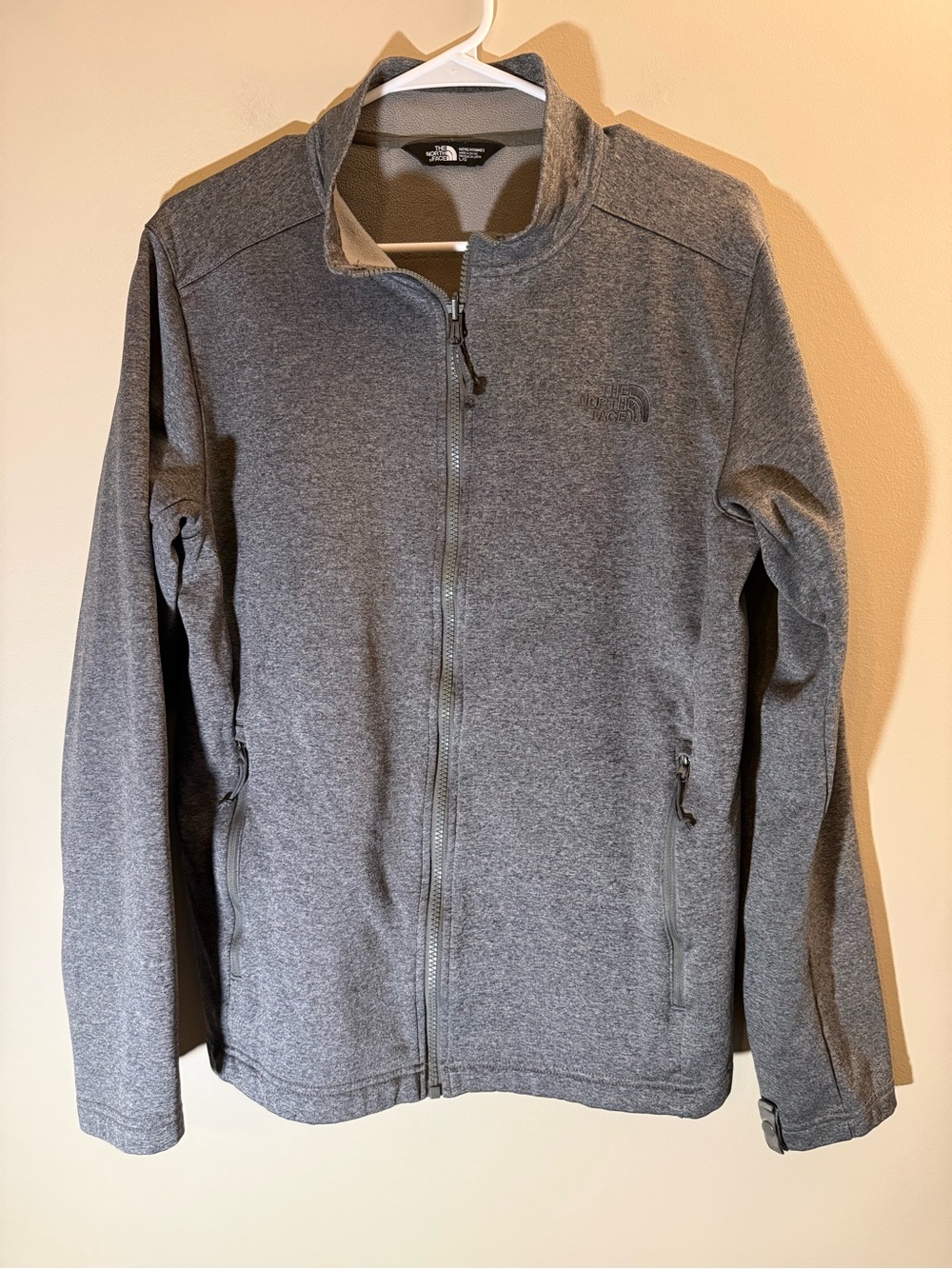 The North Face Men’s Heather Gray Lightweight Full-Zip Jacket Large